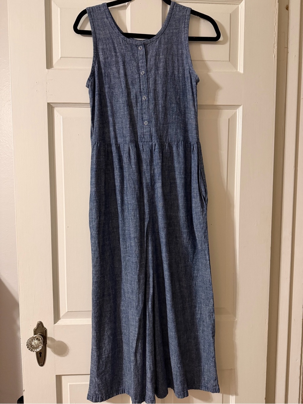 Conscious Clothing Backyard Jumpsuit Indigo Chambray size XS